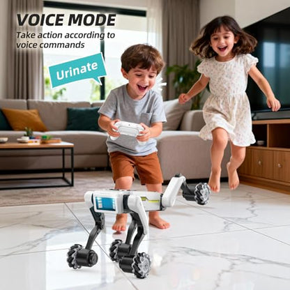 Robot Dog - Voice and Remote Control Robotic Pet - color: White