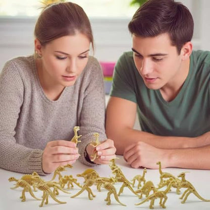 HAVAGDTM 110PCS Dinosaur Fossil Skeleton Dinosaur Skeleton Toys Assorted Figures Dino Bones for Birthday Party Science Play Dino Sand Dig Party Favor Decorations 2.5Inch