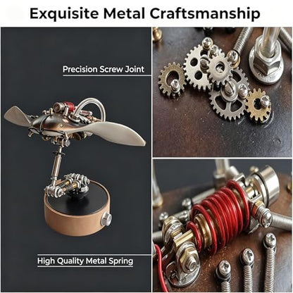 3D Metal Puzzles Model Kits for Adults Steampunk Mechanical Manta Ray 160+ Parts 2-3 Hours Build Screw Assembly Unique Desk Decor Birthday Gift for Father Husband(Stingray) - style: Stingray
