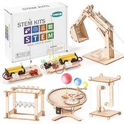STEM Science Kits for Kids Age 8-10 8-12, Wood Building Crafts Kits for Boy - style: Science STEM Kits