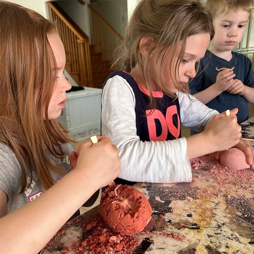Dino Egg Excavation Kits from Big Discoveries - Discover Prehistoric Dinosaur Eggs | Interactive Fossil Archaeology Dig Kit Toy for Kids | Six Dinosaurs to Collect - size: 2.9 x 2.9 x 5.0 inches