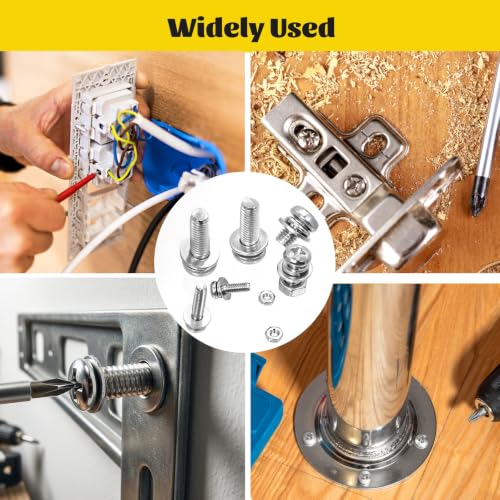 812PCS M2M2.5M3M4M5 Phillips Pan Head Machine Screws Assortment Kit - size: SS M2M2.5M3M4M5 812pcs