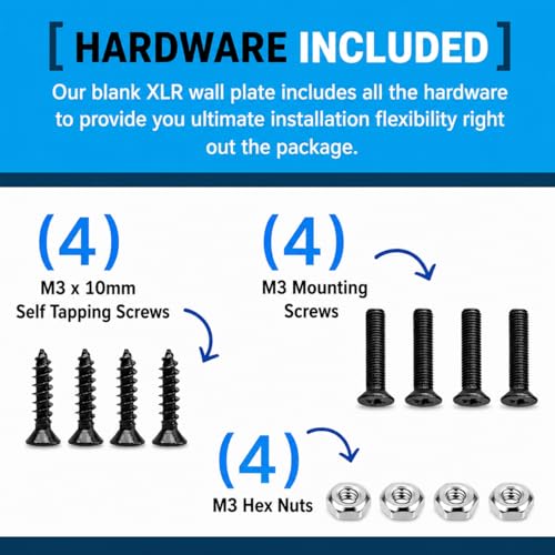 DIYTECH XLR Pass Through Cable, Male to Female, Solderless