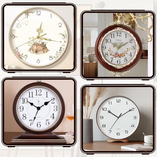 15 Pack Clock Mechanism Replacement Kit with 20 Pairs Clock Hands - size: 15pcs Thread Length 3/8 in+1/2 in+5/8 inch