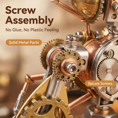 Mechanical Metal 3D Bumblebee Model Kits Puzzle for Adults Insect Steampunk Assembly DIY 150+Pcs 3 Hours Build Time Desk Decor Christmas & Birthday Gift for Hobbyists Men(Bumblebee) - style: Bumblebee