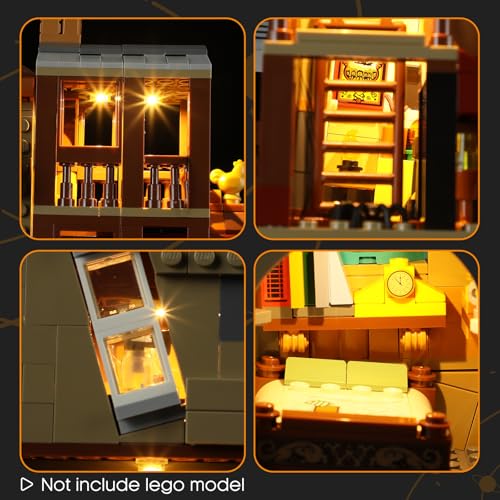 LIGHTAILING Light for Lego-76437 The Burrow Collectors' Edition - Led Lighting Kit Compatible with Lego Building Blocks Model - NOT Included The Model Set - style: (Only Light) 76437 The Burrow – Collectors' Edition