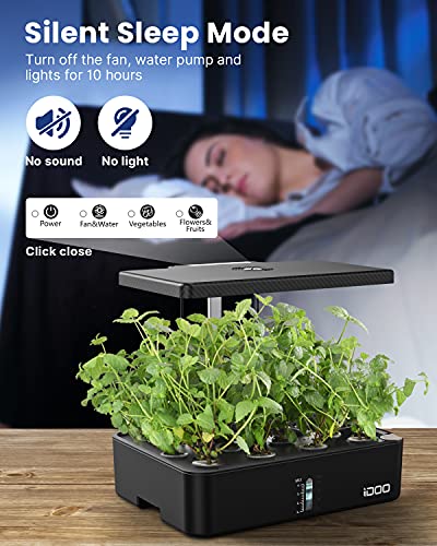 iDOO Indoor Garden Hydroponics Growing System for Growing Plants & Lettuce - size: 12Pods Kit