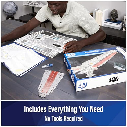 4D Build Star Wars Deluxe Venator-Class Star Destroyer 3D Model Kit, Star Wars Collectibles & Desk Decor, Adult Puzzle, Building Toys, 288 Pieces, 3D Puzzles, Gift Ideas for Ages 12 & Up - style: Deluxe Venator-Class Star Destroyer 288 pcs