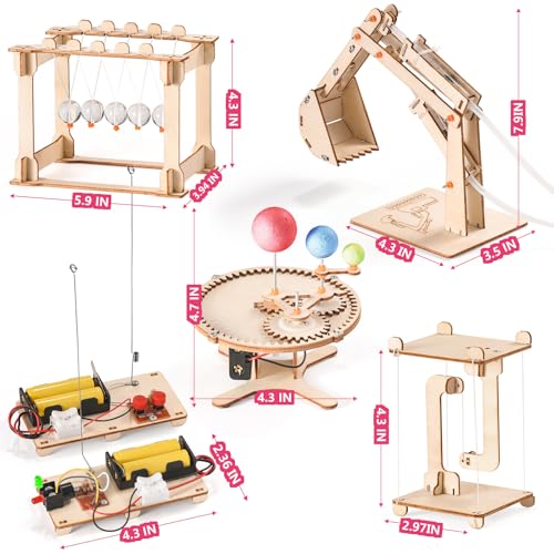 STEM Science Kits for Kids Age 8-10 8-12, Wood Building Crafts Kits for Boy - style: Science STEM Kits