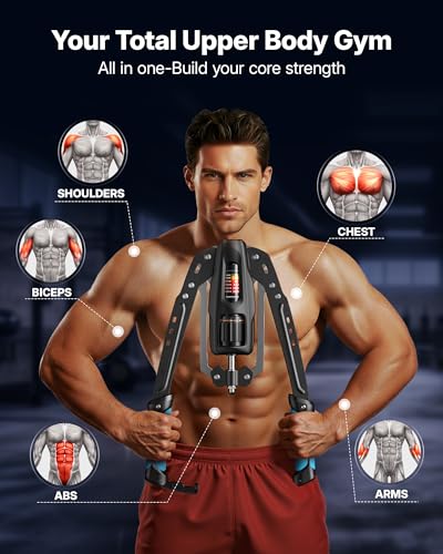 Merach Twister Arm Trainer, 22-440lb Hydraulic Power Forearm Strengthener - color: Blue