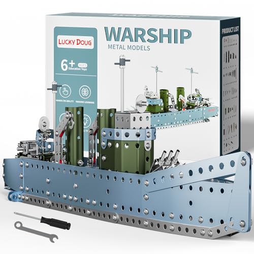 Lucky Doug Stem Building Projects Model Cruiser Ocean Ship Set, 504 Pieces Stem Project Building Toys for Kids Ages 8-12, Assembly Science Kit Toys Gifts for Boys Kids Girls 8 9 10 11 12-16 Years Old - style: 8803