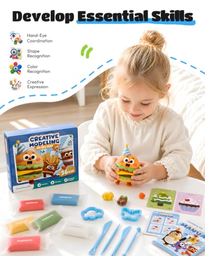 JUPITEARTH Air Dry Clay for Kids, 36 Colors Modeling Clay Kit - color: 36 Colors