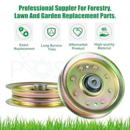 175820 Idler Pulley for Craftsman 42" 48", Husqvarna 48" Mower Deck - color: T15 1x175820