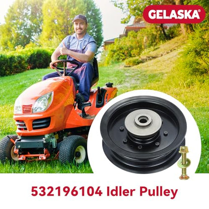 GELASKA 532197380 532196104 Husqvarna Idler Pulley for Husqvarna 48 54 Deck - color: A3 1x196104