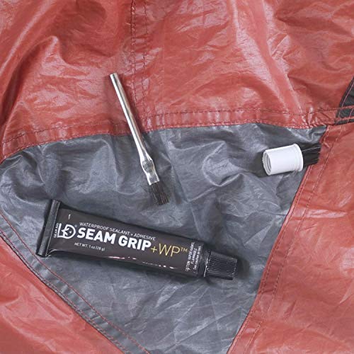 GEAR AID Seam Grip WP Waterproof Sealant and Adhesive for Jackets, Tents, Sleeping Pads and Outdoor Fabric | Repairs Rips, Seals Seams on Nylon, Canvas and Vinyl - style: 1 oz