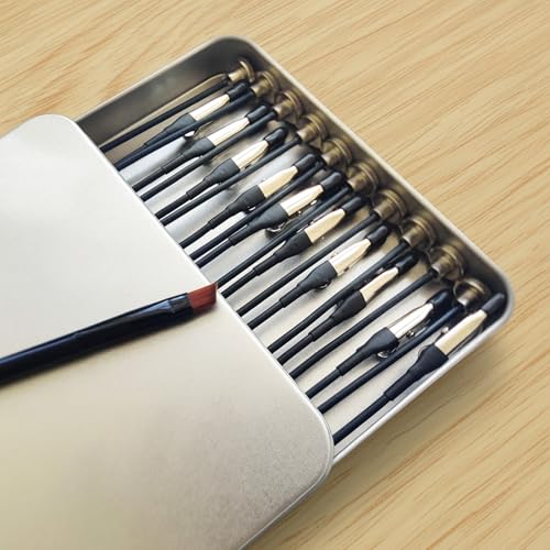 Metal Painting Stand Base Holder, 20 PCS Magnetic Bendable Alligator Clip - color: Silver, size: L