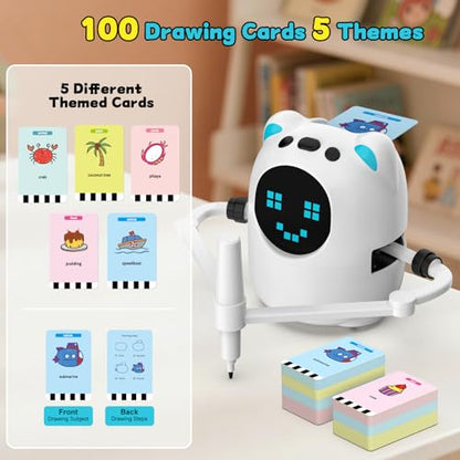 Drawing Robot for Kids, Educational Learning Drawing Toy Doodle Bot, 3 4 5 6 7 8 Year Old Boys Girls Birthday Gift, Kids Toys for Ages 5-7