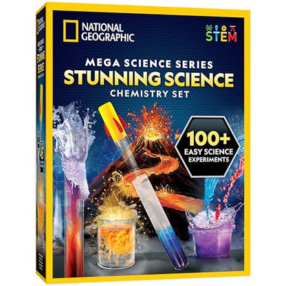 National Geographic Chemistry Set with 45 Experiments for Kids 8-12
