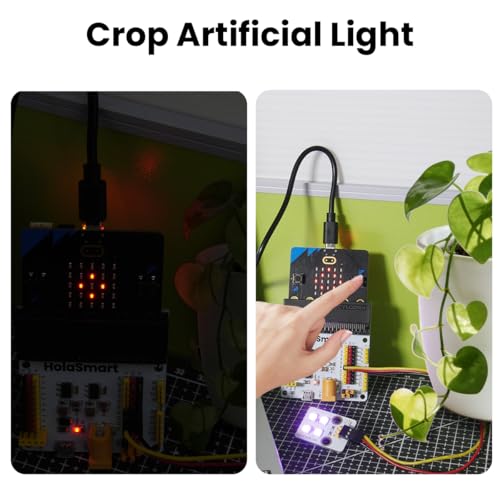 Micro:bit Smart Farm Learning Kit,16 Progressive STEM Projects for School Student | MakeCode & Python Programming | Actuators for IoT Agriculture Education (Without Micro:bit Board)
