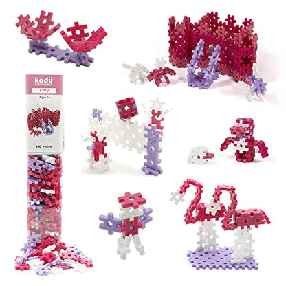 KADÜ 250 Piece Taffy Set Kids Age 5+ Building Block STEM Interlocking Toy - color: Taffy, size: 250 Pieces