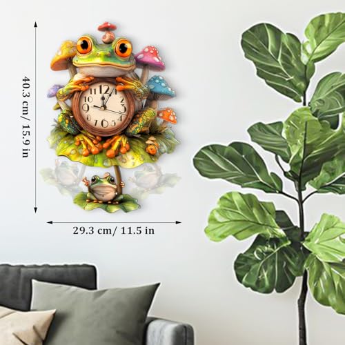 3D Wooden Puzzle for Adults - Frog Mushroom Clock - color: Frog Mushroom Clock