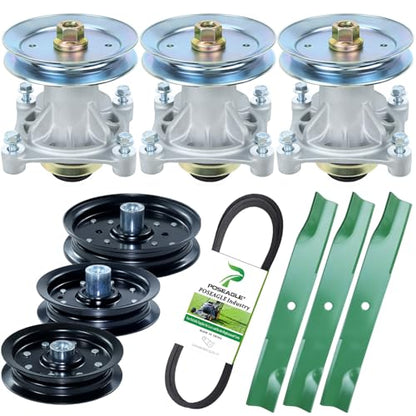 604214 Spindle Assembly - Hustler Raptor 52 Inch Deck Rebuild Kit - size: A20 3x604214 Spindle Kit