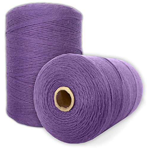 Durable Loom Warp Thread (Amethyst), 8/4 Warp Yarn (800 Yards), Perfect for Weaving: Carpet, Tapestry, Rug, Blanket or Pattern - Warping Thread for Any Loom - color: Amethyst