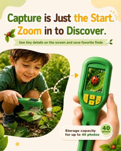 Bug Catcher for Kids with Camera & Auto-Focus