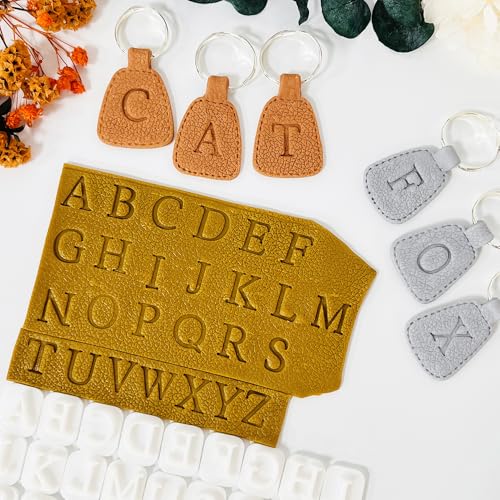 Xaekicr 26PCS Alphabet Polymer Clay Cutters Set – Uppercase Letter Clay Cutters for Polymer Clay Molds, Clay Tools for DIY Crafts, Leather, Baking - color: F color