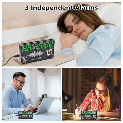 PEMENOL 6-Digit Alarm Clock Soldering Kit
