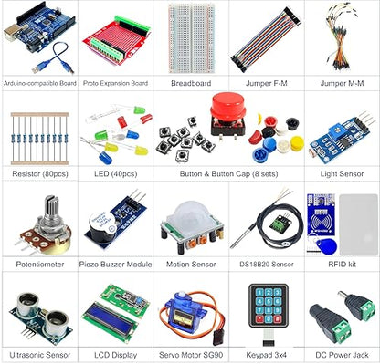 STEM V3 Starter Kit Compatible with Arduino Uno R3, 1 Set