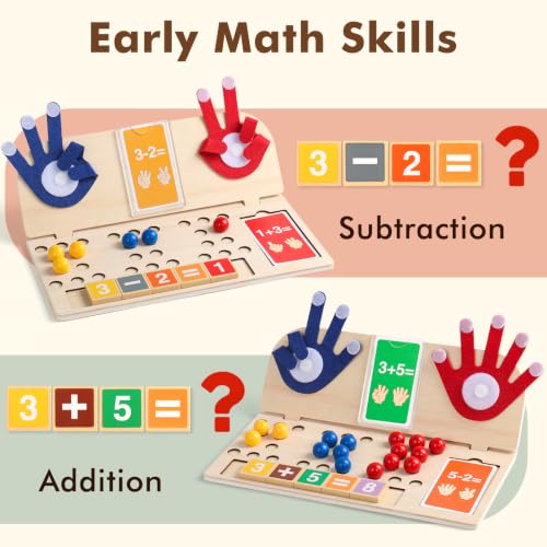 Math Manipulatives Montessori Toys for 3 Year Old Preschool Educational Toy