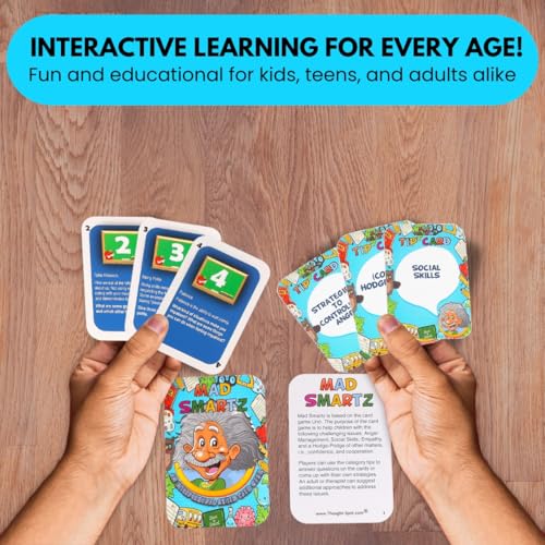 Thought-Spot Mad Smartz Anger Management & Social Skills Game for Kids & Teens | Impulse Control & CBT Tool for Emotional Regulation | for Home, School, or Therapy | Autism & ADHD Must-Have