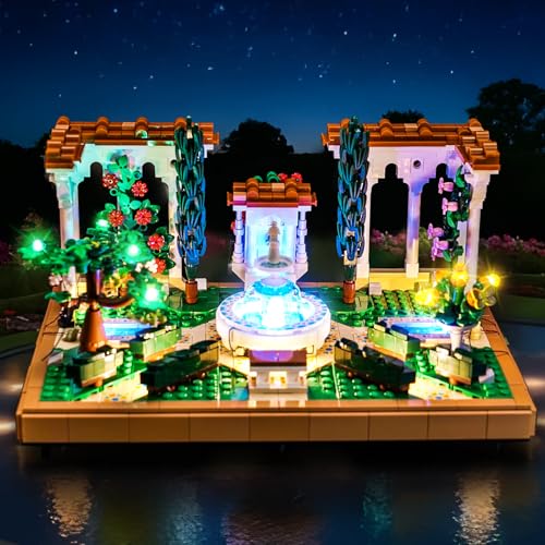 LED Lighting Compatible with Lego Fountain Garden 10359, Light Kit Compatible with Lego 10359 Fountain Garden, NOT Included The Model Set (Standard Version)