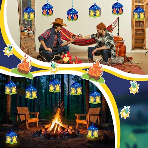 Simgoing 12 Sets Camp Crafts Camping Campfire Vbs Tissue Paper Crafts Kit - style: Camp