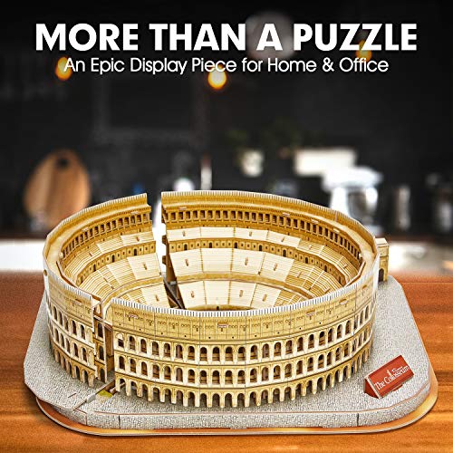CubicFun Rome Colosseum 3D Architecture Puzzle, 131 Pieces, Ages 8+ - style: 2 Italy︱The Colosseum