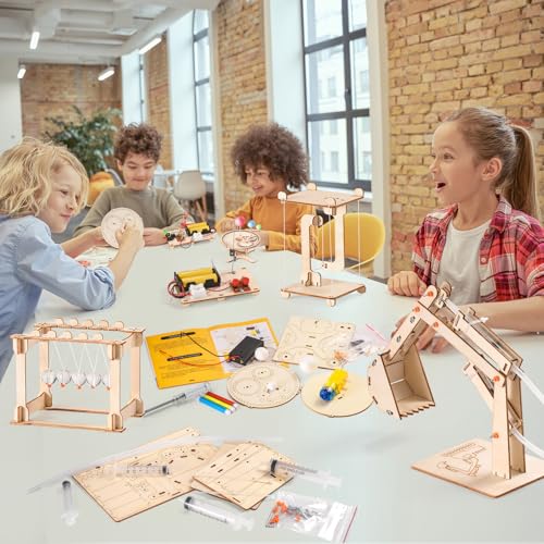 STEM Science Kits for Kids Age 8-10 8-12, Wood Building Crafts Kits for Boy - style: Science STEM Kits