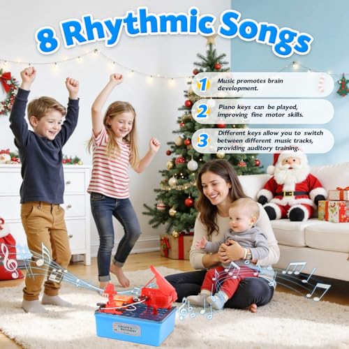 Science Kits for Kids, Children's STEM Educational Toy, DIY Circuit Connections, Playable Piano Enlightenment Toy, Educational Fun Toy Gift for Boys and Girls - color: Red