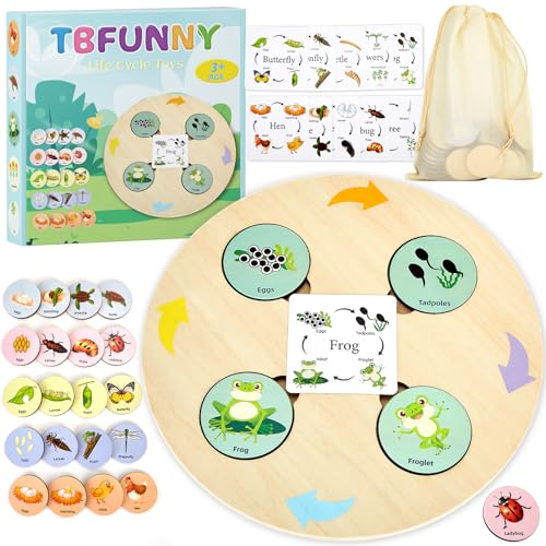 Life Cycle Toys for Kids Educational Science Kits, Montessori Toys for 3 4 5 6+ Years Old, Preschool Science Learning Easter Valentines Toys Gift for Toddler Boys & Girls