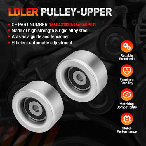 Drive Serpentine Belt Tensioner & Idler Pulley Kit