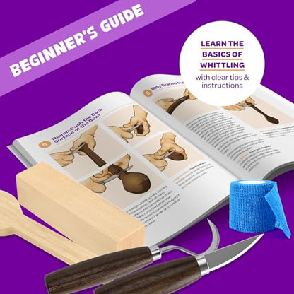 Wood Whittling Kit - Wood Carving Tools - Crafts for Adults - Easter Unique Gifts - Teen Boy Gifts - Birthday Gift Ideas for Women - Hobbies DIY Kits for Adults, Boys, Girls, Women, & Men