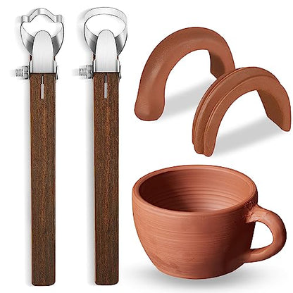 2 Pcs Pottery Handle Making Tools, Adjustable Clay Cutters,Classic Style - style: Classic Style