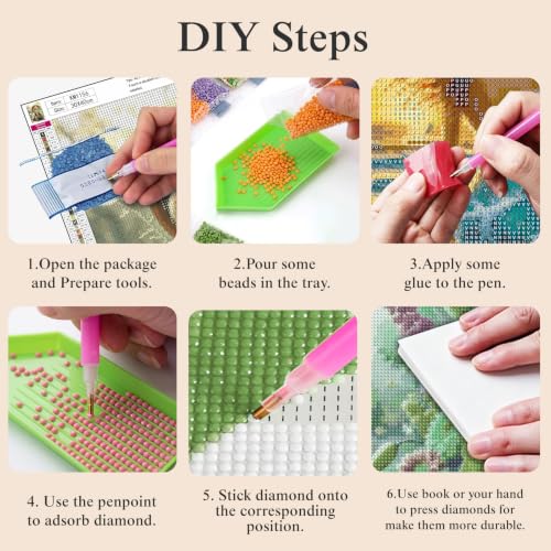 5D Cute Smiling Turtle Diamond Art kits for Adults Beginners 12x16in - color: KM1156-1