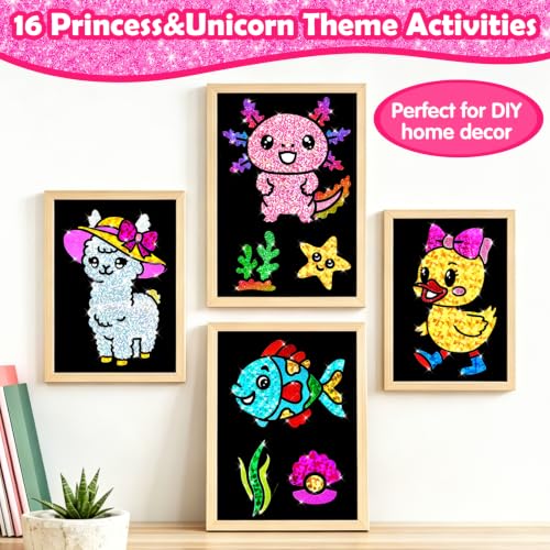 FUNNYB&G Foil Art Craft Kit for Kids, Sparkly Birthday Gift Toy for Kids - style: Cute Pet