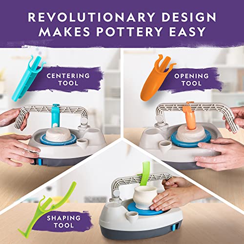 National Geographic Pottery Wheel for Kids Complete Beginner Kit - style: Starter Pottery Wheel
