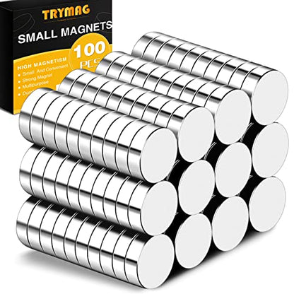 TRYMAG Small Strong Magnets, 6x2mm Rare Earth Magnet, 100Pcs - color: Silver, size: 6x2mm-100Pcs