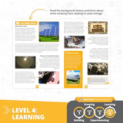 Engino STEAM Labs, How Solar Energy Works, STEAM Kit for Ages 8+, Building Kit, STEM Toys for Girls & Boys, Learning & Education Toys (4 Models) - style: How Solar energy works?
