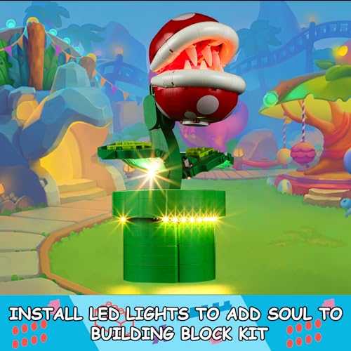 LED Light Kit for Lego 71426 Piranha Plant Set, Compatible with Lego 71426 Building Blocks Model(Not Include Blocks Set) - style: 71426 Piranha Plant Set