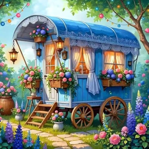 Diamond Art Kits for Adults,Round Drill Diamond Painting Kits 14 x 14 Inch - color: SH191