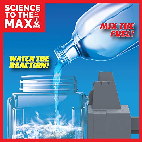 Be Amazing! Toys Science to The Max DIY Rocket Car Science Experiment for Kids & Teens - STEM Chemistry Kit for Boys and Girls - Make Your Own Water Rocket with Race Track for Ages 8+